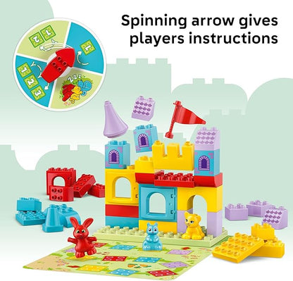 LEGO DUPLO Hopsy’s Castle Game Building Toy for Pretend Play - Learning &amp Education Play Set for Boys &amp Girls Ages 3+ - Toddlers Learn Skills Through Play - Gift Idea for Family Game Night -