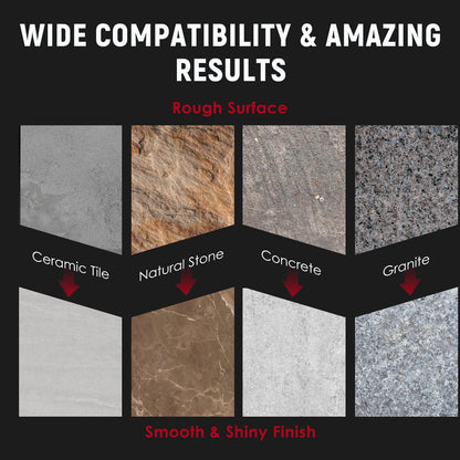 Antstone 860W Wet Polisher 4'' Electric Granite Polisher with 6 Variable Speeds 110V Wet Stone Polisher Grinder Buffer Concrete Polisher for Granite Marble Concrete Stone Countertop Floor Surface Tile