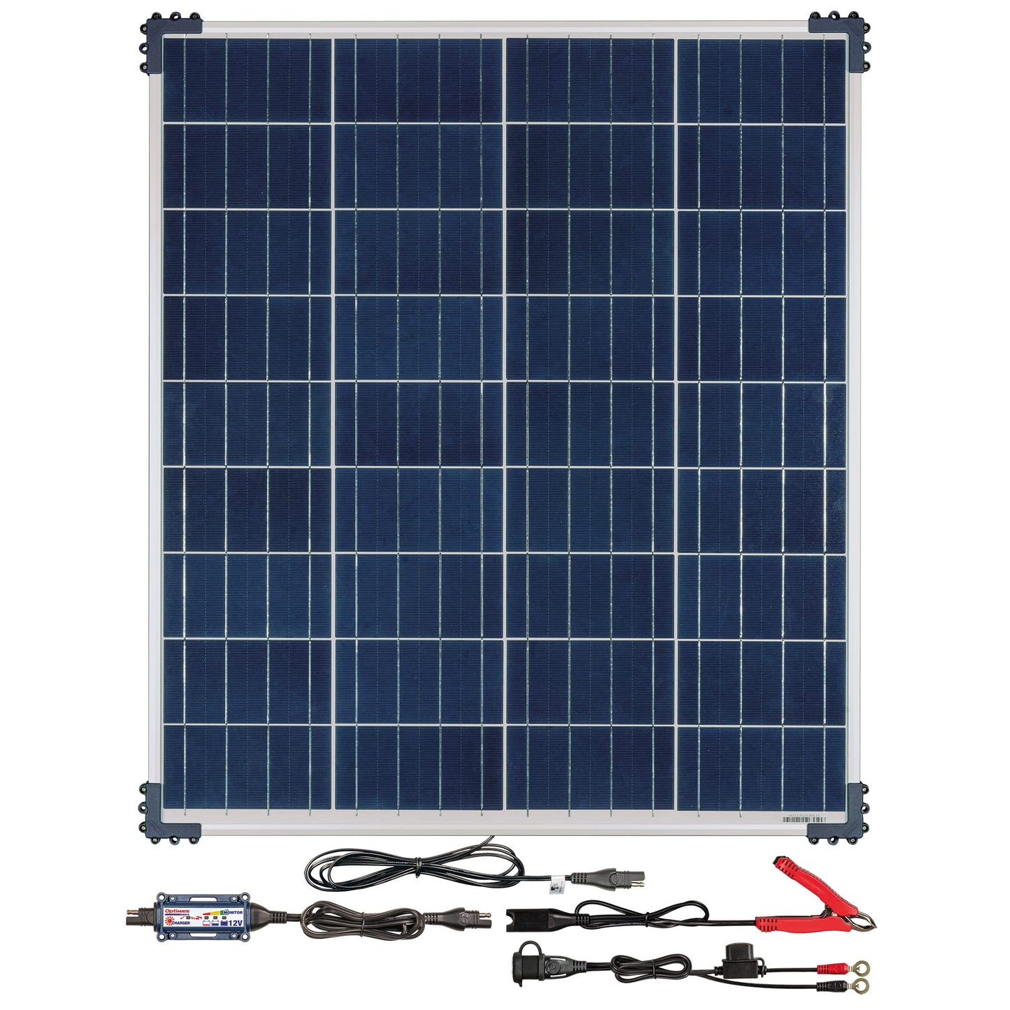 Optimate Solar 80W Travel kit, TM523-8TK, 6-Step 12V 6.7A Weatherproof Solar Battery Saving Charger & maintainer