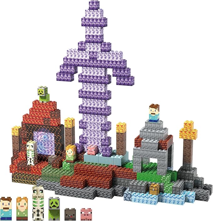 JIMI Building Blocks Set Premium Interlocking Blocks with Characters &amp Vivid Scenes - Creative Construction Toy for Kids 6+ &amp Builders STEM Learning Toy