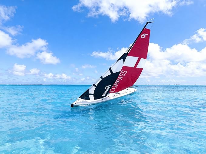 53 Remote Control Boat Wind Power 2.4G Unpowered Assembled Electric RC Sailing Boat for Hobby Adults (S)