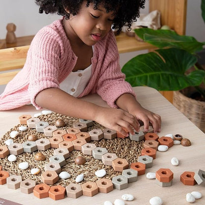 Guidecraft Little Pavers - 60 pc. Set: Block Builders Set for Construction and Stacking