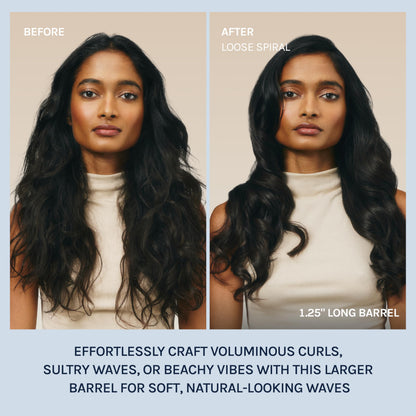 Bio Ionic Long Barrel Styler,Curling Iron with Moisture Heat Technology & NanoIonic MX, Verstatile Curling Wand