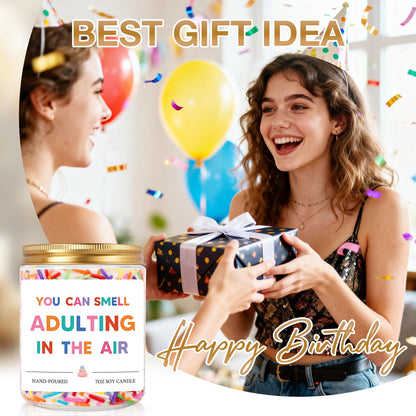 18th Birthday Gifts for Girls Boys, Happy 18th Birthday Decoration for Teens, Gift for Turning 18 Year Old Girl, 2008 18 Bday Present for Daughter, Son, Granddaughter, Niece, Friend - Vanilla Scented