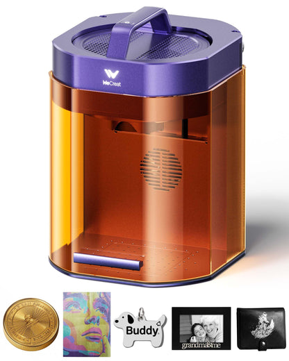 WECREAT Lumos Portable Laser Engraver, 3W IR & 10W Diode, Built-in 50MP Camera, Color Marking on Metal, 4000mm/s Fast, Auto/Manual Focus, Dual Laser Engraver Machine for Jewelry DIY Design Craft Fair