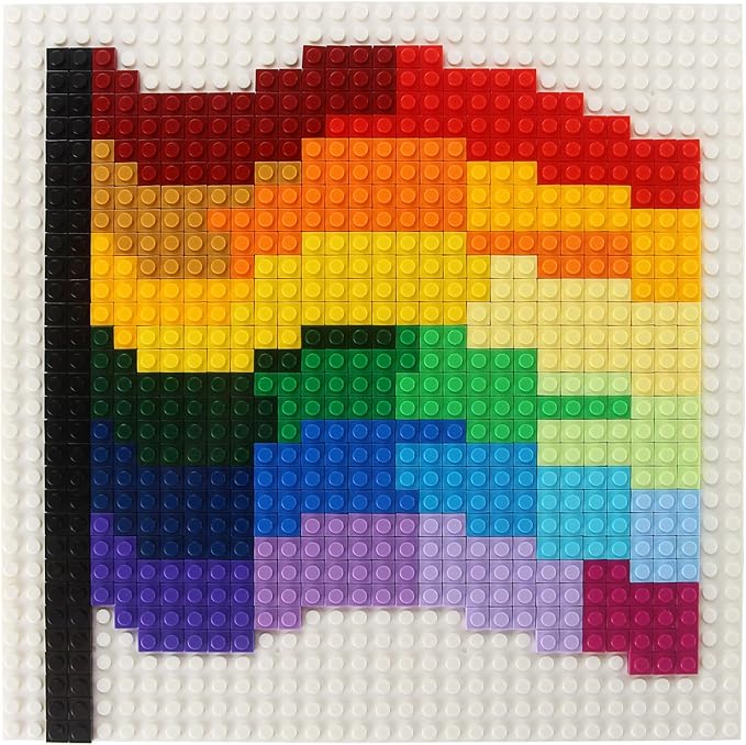 Feleph Basic 2300 Pieces Plate 1x1 Bricks 46 Colors Parts Building Play Blocks Set Toy Kids Classic Bricks Compatible with 3024 Accessories Kits
