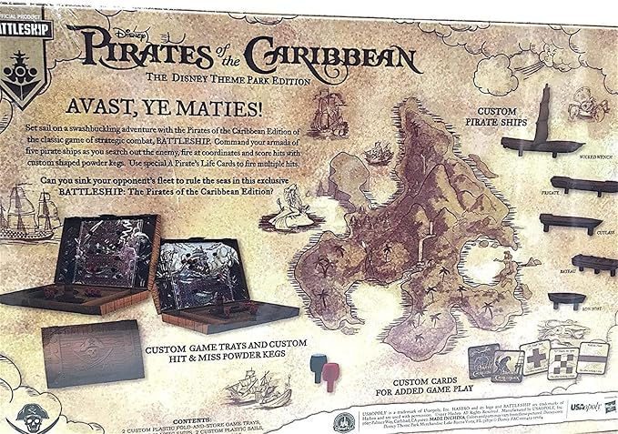 DisneyParks Exclusive - Battleship Game Pirates of The Caribbean Edition