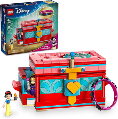 LEGO ǀ Disney Snow White’s Jewelry Box Snow White and The Evil Queen Mini Doll Figures Building Toy for Kids Birthday Gift for 6 Years Old Girls and Boys Play Disney Bracelet 43276
