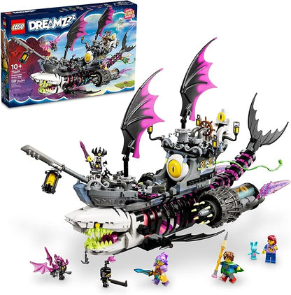 LEGO DREAMZzz Nightmare Shark Ship 71469 Building Toy Set Pirate Ship and Monster Vehicle for Fans of The New TV Show Gift for Tweens and Kids Ages 10+ (Pre-Order Now)