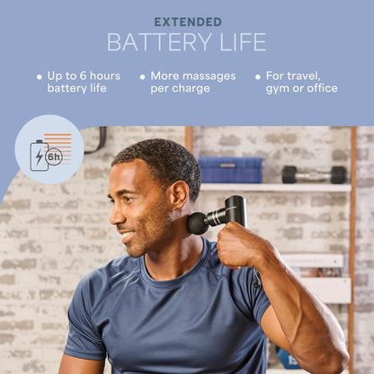 LifePro Percussion Massage Gun FSA HSA Eligible– Deep Tissue Handheld Massager for Athletes – Muscle Recovery Tool for Men & Women – Quiet, Portable with Attachment Heads & Travel Case