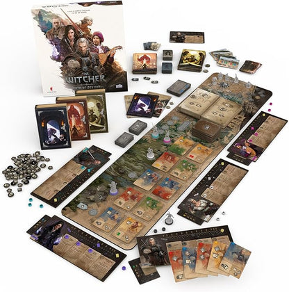 The Witcher: Path of Destiny Deluxe Edition - Competitive Tableau-Building Strategy Game Featuring Geralt Yennefer Ciri &amp More Ages 14+ 1-5 Players 45-90 Minute Playtime