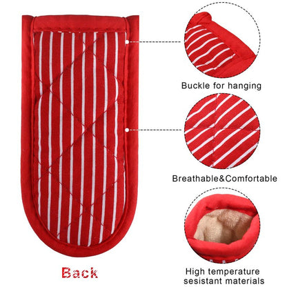 6 Pieces Cast Iron Pan Handle Covers Sleeve Holders Heat Resistant Non-Slip Skillet Pot Holders Kitchen Oven Mitts for BBQ and Baking Supplies,6 Styles