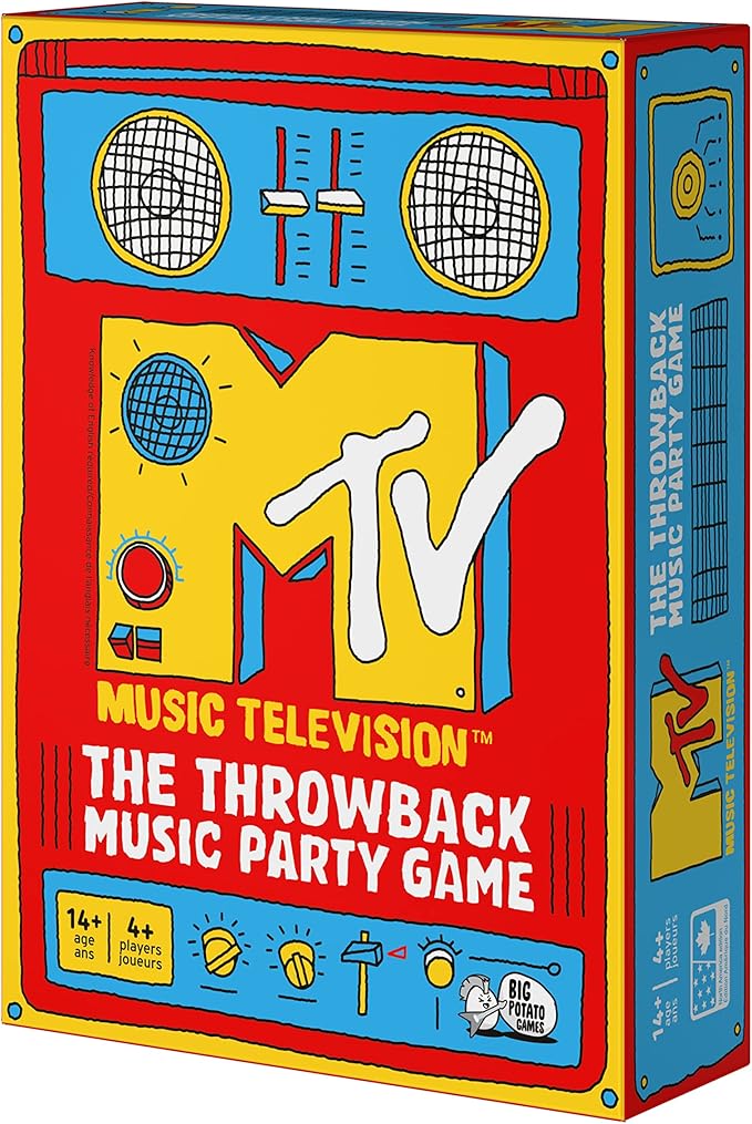 Big Potato MTV Game The Music Throwback Party Quiz Board Game for Adults and Teens Ages 14 and up