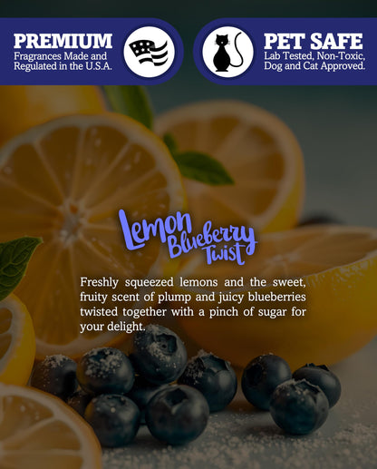 Shortie's Candle Company Lemon Blueberry Twist Premium Wax Melts 4 Pack - 12 Oz., Strong & Long Lasting, Non-Toxic - Made with Essential & Natural Oils - Formula 117