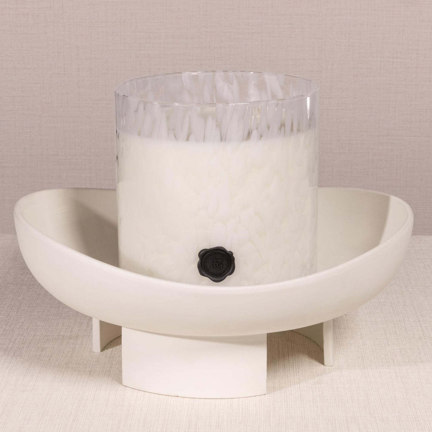 Zodax Apothecary Guild Scented Opal Glass Jar Candle - 128 oz/5-Wick - Gardenia