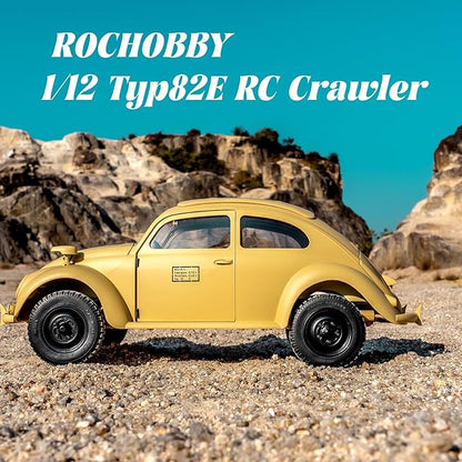 Rochobby 1/12 RC Crawler KOMMANDEURWAGEN 82E Model 2WD/4WD Hobby Grade Off-Road Truck with LED Light Effects USB Charger for Adults