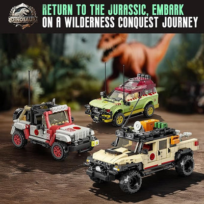 3 in 1 Classic Off-Road Vehicle Building Block Sets 1632 Pcs Off Road Cars DIY Model Kit Collectible and Display ORV Building Toys Creative Birthday Gifts for Adults Teens 14+