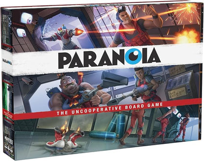 Paranoia: The Uncooperative Board Game - Strategic Betrayal &amp Survival in Alpha Complex Great for Game Night with Adults Ages 14+ 2-6 Players 120 Min Playtime Made by Modiphius Entertainment