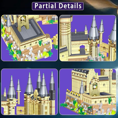 Mini Building Blocks Sets - Micro Mini Blocks Bricks Kit Creative Ideals Tower Model Building Toys for Adults Collectible Architecture Decoration Birthday Gifts (Magic Castle (2929PCS))