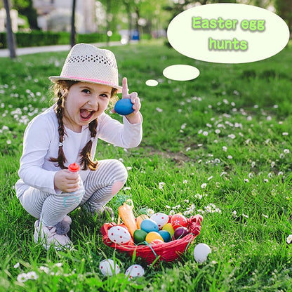 Double Couple 20 PCS White Plastic Eggs for Hunts, Basket Fillers, Gift, Compatible with Egg Decoration Spinner Machine