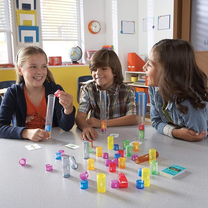 Educational Insights Fraction Formula - 3rd Grade Math Games Fractions Manipulatives and Fraction Flash Cards Kids Math Games for The Classroom or Home Teaching Fractions for Kids Ages 8+