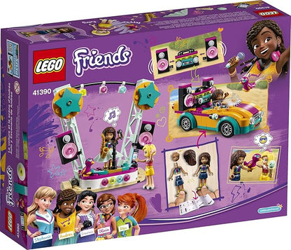 LEGO Friends Andrea’s Car &amp Stage Playset 41390 Building Kit Includes a Toy Car and a Toy Bird (240 Pieces)