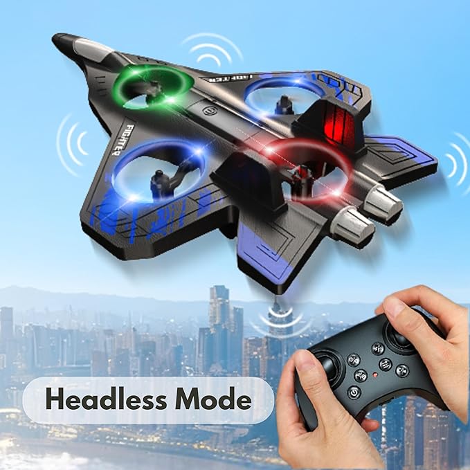 Foam Remote Control Airplanes RC Planes for Kids Adults RC Airplane Fighter Jet with Light 360° Flip Fighter Jet Toys Stunt Roll Airplane Toy Gifts for Boys Ages 8-16