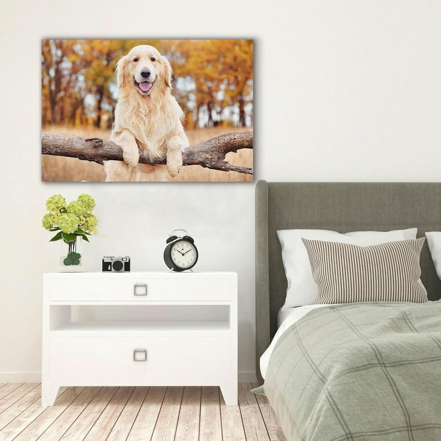 Skiennix Custom Canvas Prints - Personalized Photo Wall Art for Family & Pets | 30x20 Framed Gift