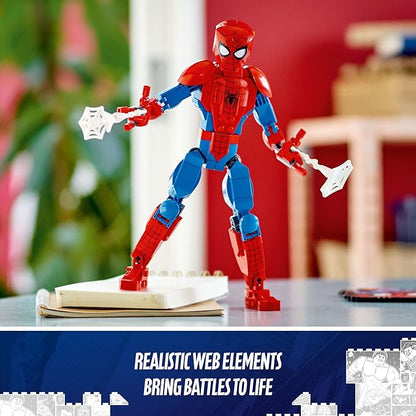 LEGO Marvel Spider-Man Building Toy Fully Articulated Action Figure Superhero Movie Set with Web Elements Gift for Grandchildren Collectible Model for Boys Girls and Kids Ages 8 and Up 76226