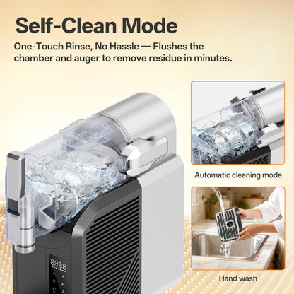 ZABINS Slushie Machine, 2L/68oz Slushy Machine for Home & Party, 6 Presets Frozen Drink Maker with Self‑Cleaning & LED Display, No Ice Needed, Ideal for Margaritas, Frappés, Milkshakes