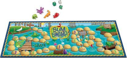 Learning Resources Sum Swamp Game Addition &amp Subtraction Board Game - Educational Homeschool Elementary Math Classroom Must Haves Kindergarten Gifts for Kids Numbers for Boys and Girls