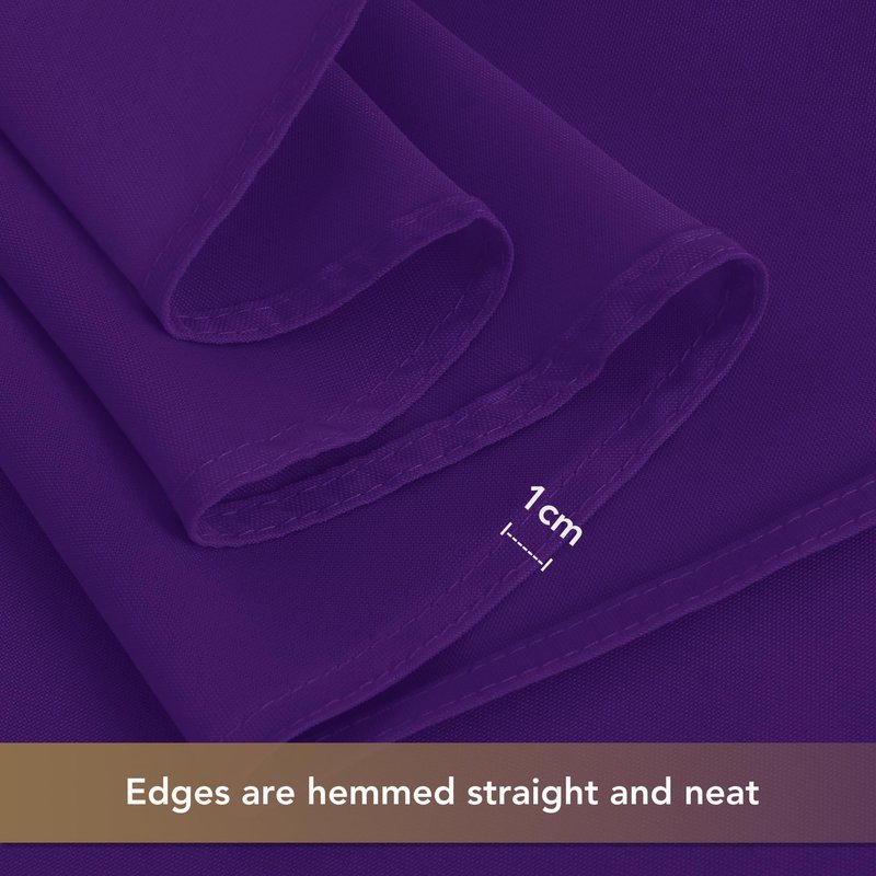 sancua Rectangle Tablecloths for 6 Foot Tables, 6 Pack - Washable Polyester Fabric Table Cloth for Halloween Party, Wedding Birthday Banquet Reception, 54x108 Inch, Purple