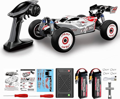 1:12 4WD Brushless RC Truck for Adults 4x4 Offroad Fast Brushless Remote Control Car 4WD for Adults with Rechargeable 3S Battery High Speed Remote Control Cars