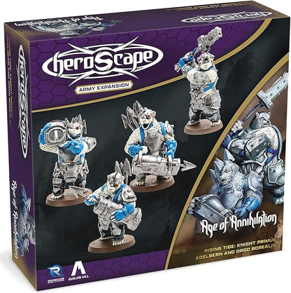 Renegade Game Studios Heroscape Age of Annihilation Knight Primus Adelbern &amp Ordo Borealis Army Expansion Board Game