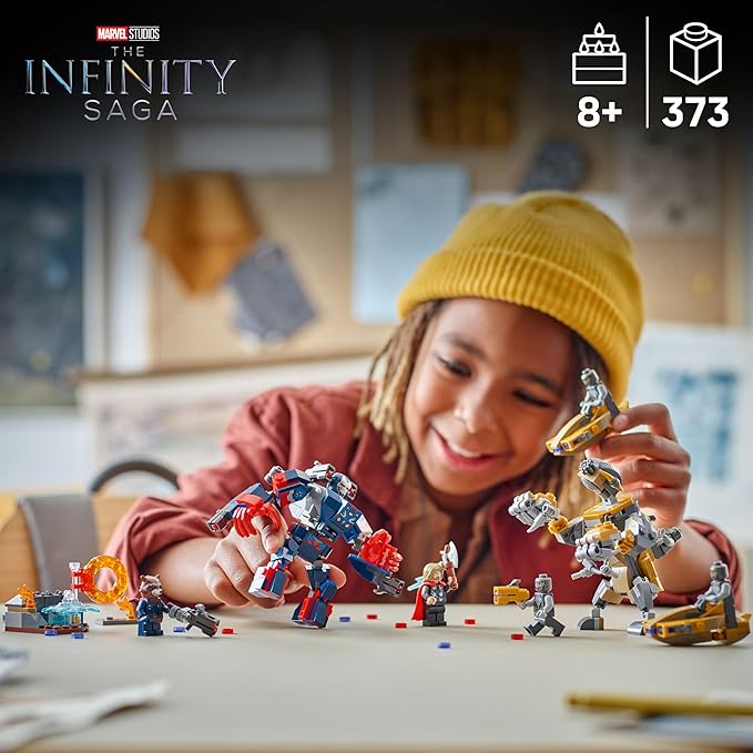 LEGO Marvel Avengers: Endgame Thor vs. Chitauri Building Toy - Pretend Playset W/ 7 Toy Minifigures for Boys &amp Girls Ages 8+ - Super Hero Building Blocks for Kids - Gift Idea for Birthdays - 7632