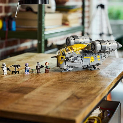 LEGO Star Wars: The Mandalorian and Grogu The Razor Crest Building Toy - Build and Display Set for Boys &amp Girls Ages 10+ - Star Wars Gifts for Birthdays &amp Fans - 75447
