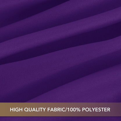 sancua Purple Tablecloths for 8 Foot Rectangle Tables, 8 Pack - Washable Polyester Fabric Table Cloth for Halloween Party Wedding Birthday Banquet Reception, 60x120 Inch