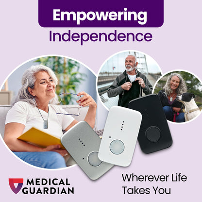 Medical Guardian MGMini | Get Help Instantly & Stay Independent | Medical Alert Device for Seniors | 24/7 Monitoring, GPS Tracking, Emergency Button | Subscription Required | Pearl