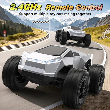 1:18 Scale Remote Control Car Truck 2.4GHz All-Terrain RC Car Toy with LED Lights Boy Toys Monster RC Trucks Birthday Gifts for 4 5 6 7 8 9 10 Year Old Boys Age 4-6 6-8 8-12