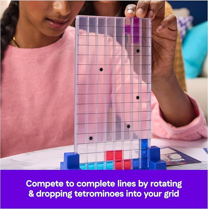 Spin Master Games Tetris: The Board Game Play the Classic Puzzle Game Tetris in Real Life Multiplayer Head-to-Head Puzzle Challenge 2-4 Players Easter Gift Ages 8 &amp Up