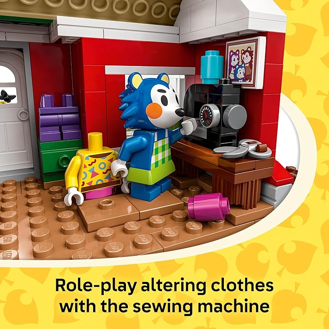 LEGO Animal Crossing Able Sisters Clothing Shop Building Toy - Animal Crossing Toy Figures and Playset for Kids Girls and Boys Ages 6+ - Pretend Play Gift Idea for Birthdays - 77055