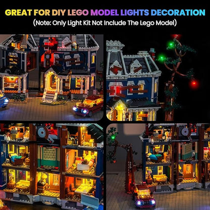 Upgraded Led Light Kit Compatible with Lego Stranger Things The Creel House Building Set Lights Decoration Compatible with Lego 11370 Best Gifts for Adults (Model Not Included)
