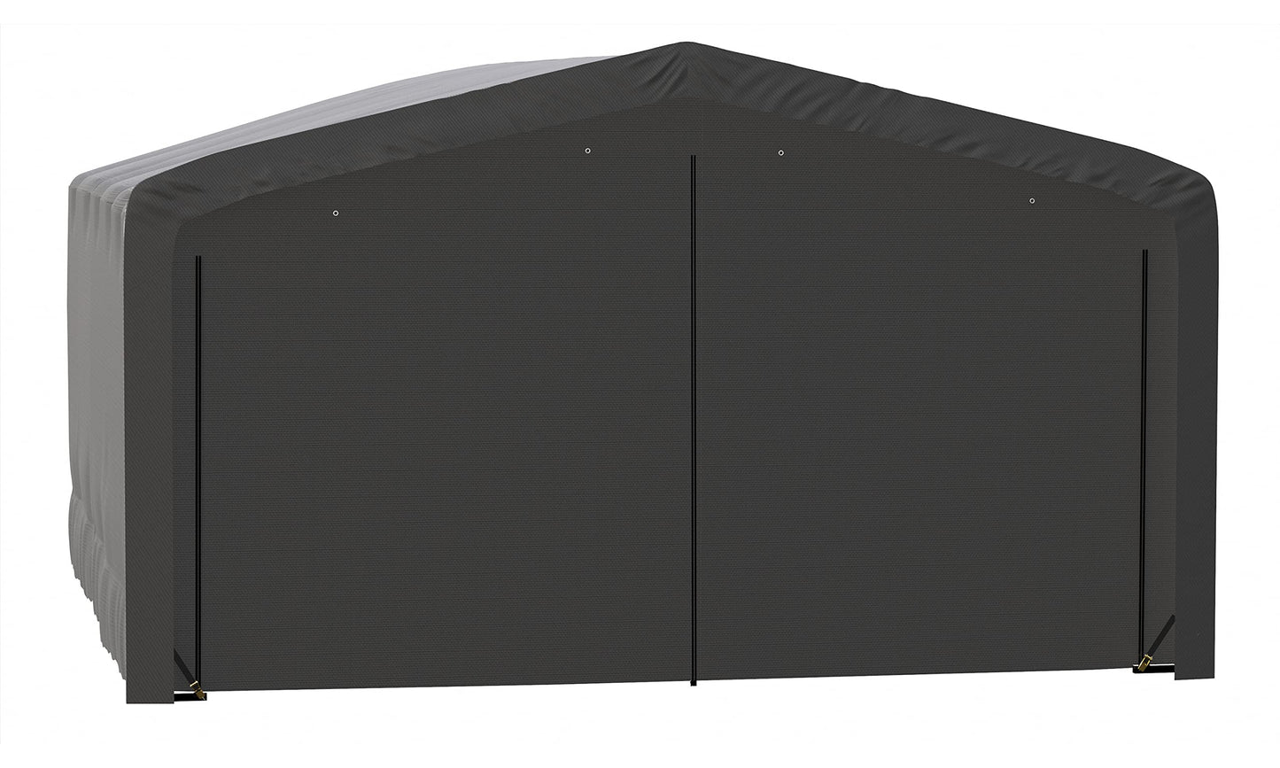 ShelterLogic ShelterTube Garage & Storage Shelter, 20' x 23' x 12' Heavy-Duty Steel Frame Wind and Snow-Load Rated Enclosure, Gray