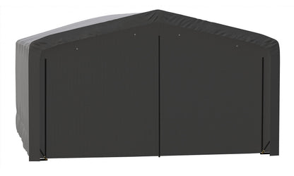 ShelterLogic ShelterTube Garage & Storage Shelter, 20' x 23' x 12' Heavy-Duty Steel Frame Wind and Snow-Load Rated Enclosure, Gray
