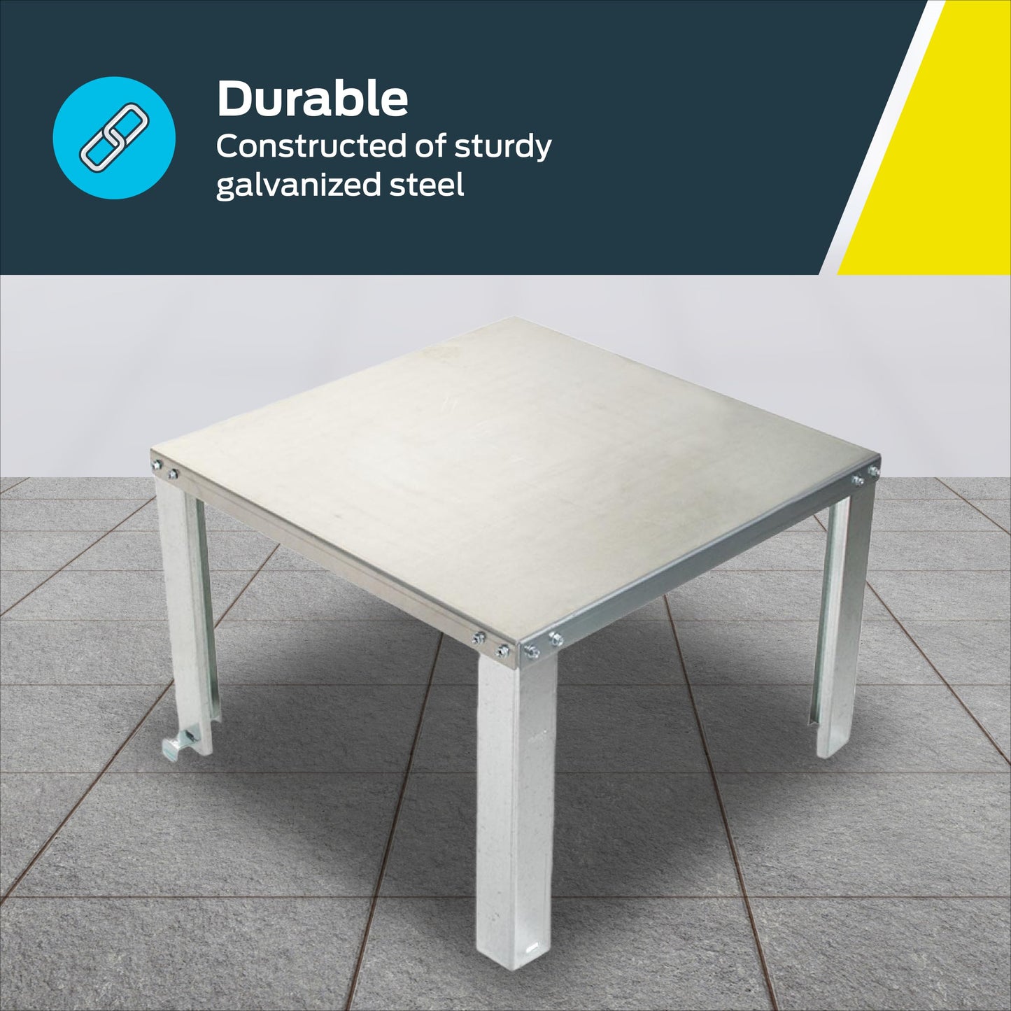 Holdrite QuickStand 24 Inch Water Heater Stand, Up to 100 Gallons, Unassembled, 40-S-24-U