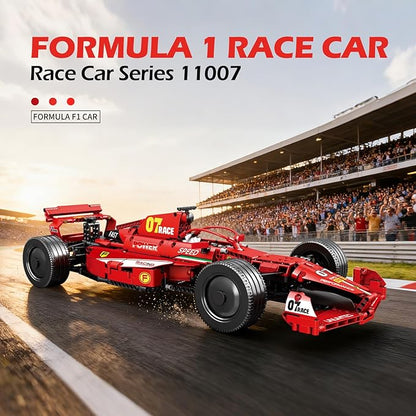 Reobrix F1 Car Model Building Sets 1:8 Scale Race Car Model Kit Collectible Formula 1 Car for Display Creative Gift Ideas for Adult F1 Racing Fans 14+