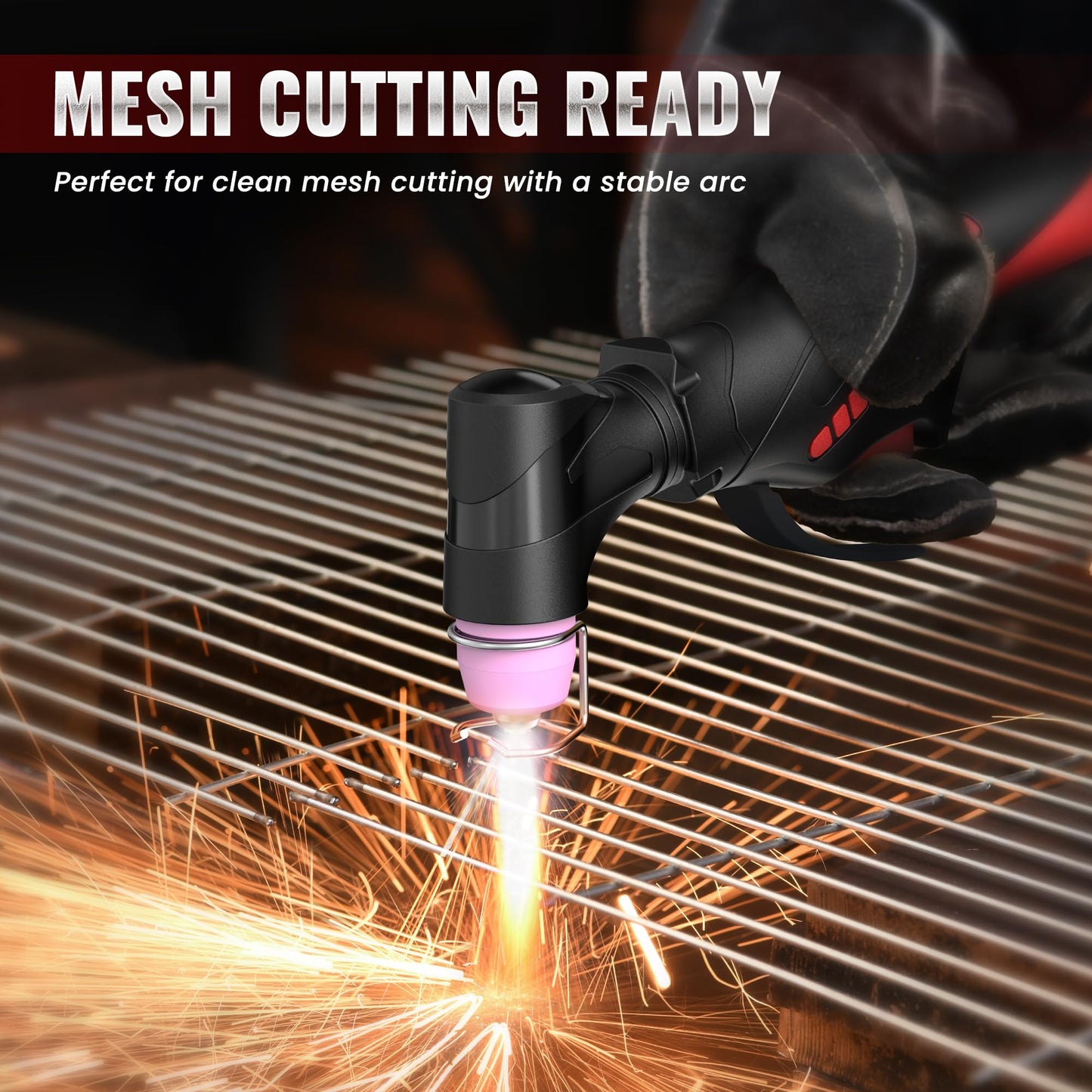 bestarc Pilot Arc Plasma Cutter, [LED Display][Air Sensor] 50A Plasma Cutter Machine 110/220V Dual Voltage, 1/2'' Clean Cut 3/4 Inch Max Cut, Post Flow Mesh, 2T/4T for Beginners DIY, Red