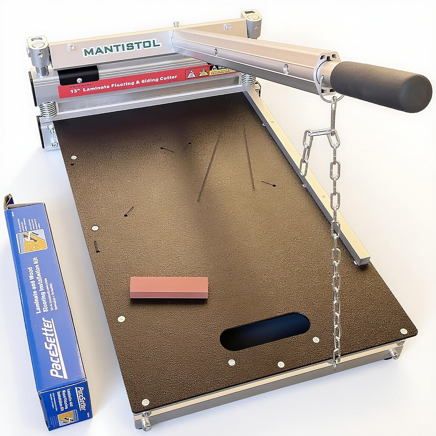 13" Pro Laminate/Vinyl Floor Cutter with Floor Installation Kit, 15°/30°/ 45° Instant Cuts in One Step, Cuts Laminate Floor, Engineer Wood, LVP/T, VCT, SPC, WPC, Siding & More; Black 5 deal!