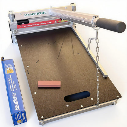 13" Pro Laminate/Vinyl Floor Cutter with Floor Installation Kit, 15°/30°/ 45° Instant Cuts in One Step, Cuts Laminate Floor, Engineer Wood, LVP/T, VCT, SPC, WPC, Siding & More; Black 5 deal!