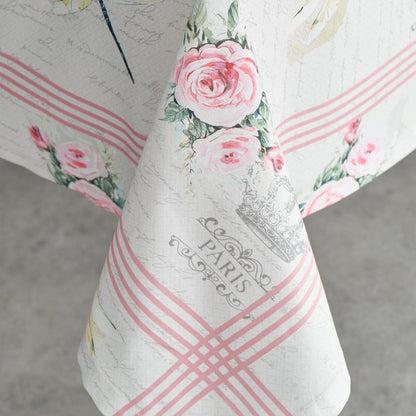 Maison d' Hermine Table Cloth Square Table 100% Cotton 60 x 60 Inches Tablecloth Reusable Decorative for Dining Kitchen Room Farmhouse Home Gifts for Mothers Day Spring Summer - Champ De Mars